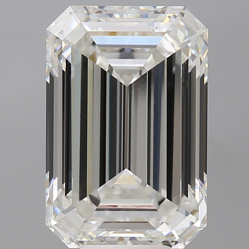 9.54 Carat Emerald Shaped, Excellent Cut, F Color, VS1 Clarity, IGI Certified Lab Grown Diamond