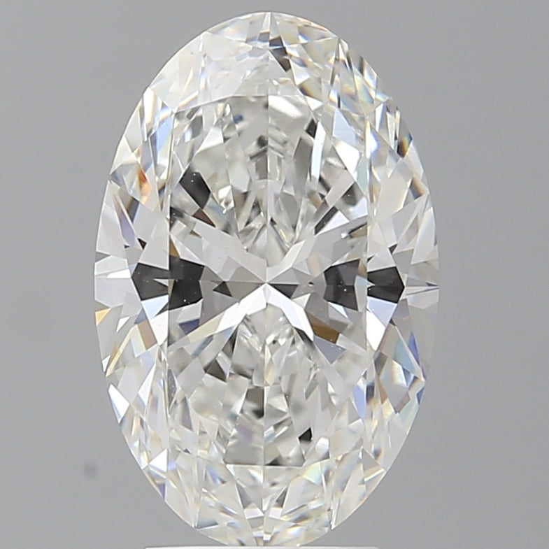 4.05 Carat Oval Shaped, Ideal Cut, F Color, VVS2 Clarity, IGI Certified Lab Grown Diamond