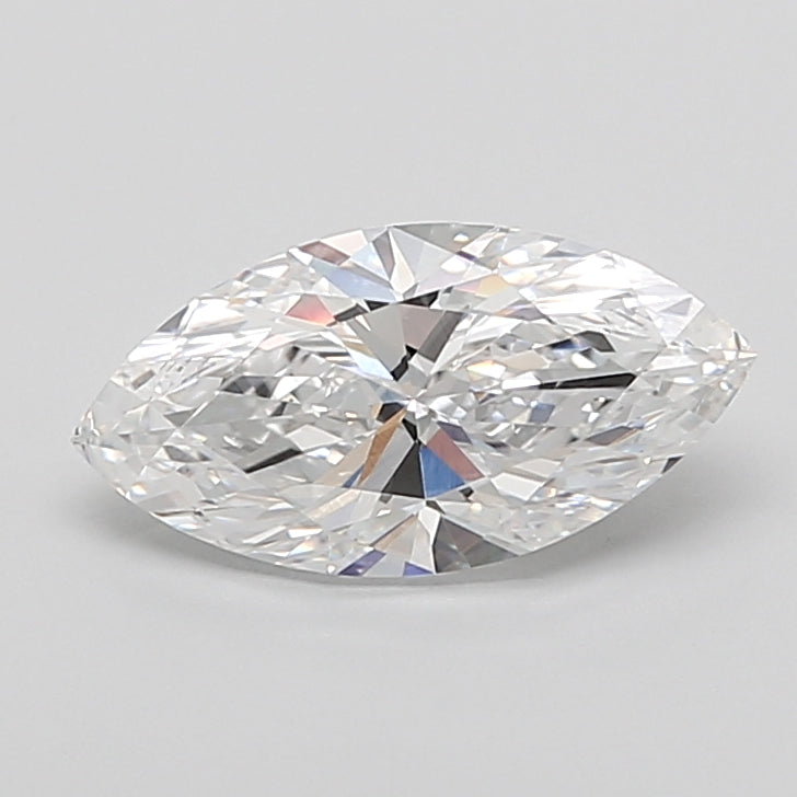 2.51 Carat Marquise Shaped, Ideal Cut, D Color, VVS2 Clarity, IGI Certified Lab Grown Diamond