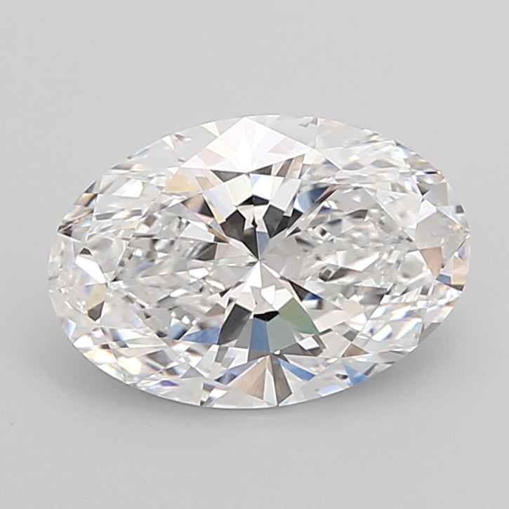 5.06 Carat Oval Shaped, Ideal Cut, D Color, VVS2 Clarity, IGI Certified Lab Grown Diamond
