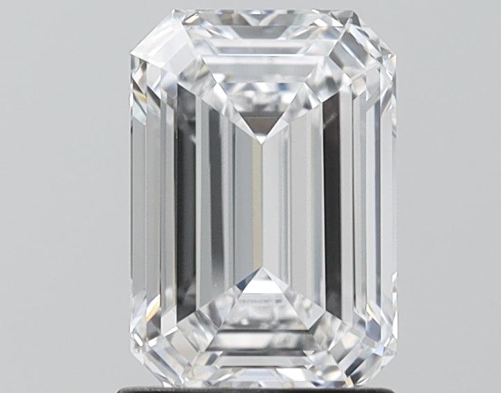 1.60 Carat Emerald Shaped, Ideal Cut, D Color, VS1 Clarity, IGI Certified Lab Grown Diamond