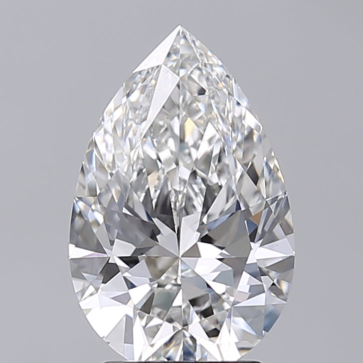 2.68 Carat Pear Shaped, Very Good Cut, E Color, VVS2 Clarity, IGI Certified Lab Grown Diamond