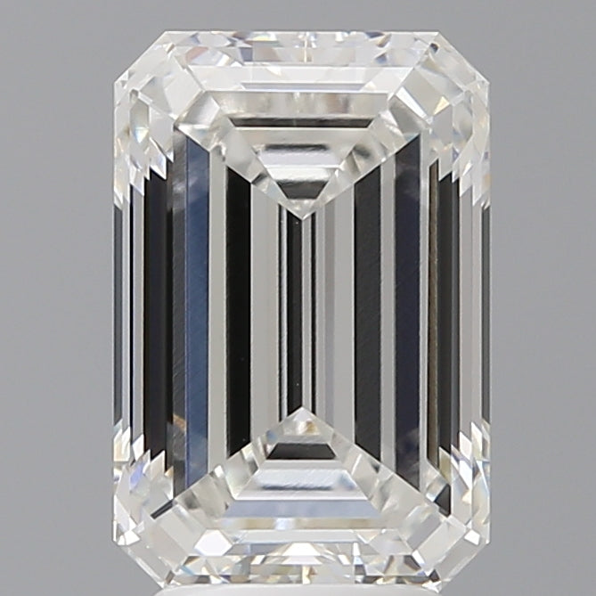 4.06 Carat Emerald Shaped, Ideal Cut, F Color, VVS2 Clarity, IGI Certified Lab Grown Diamond
