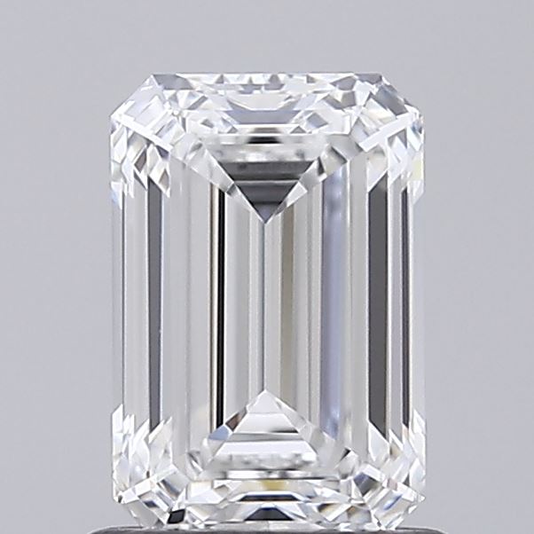 1.02 Carat Emerald Shaped, Ideal Cut, E Color, VVS1 Clarity, IGI Certified Lab Grown Diamond