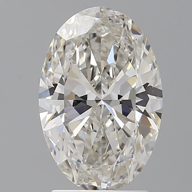 2.58 Carat Oval Shaped, Ideal Cut, G Color, VVS2 Clarity, IGI Certified Lab Grown Diamond