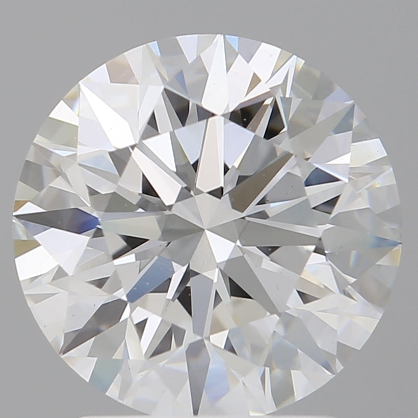 2.60 Carat Round Shaped, Ideal Cut, E Color, VVS2 Clarity, IGI Certified Lab Grown Diamond