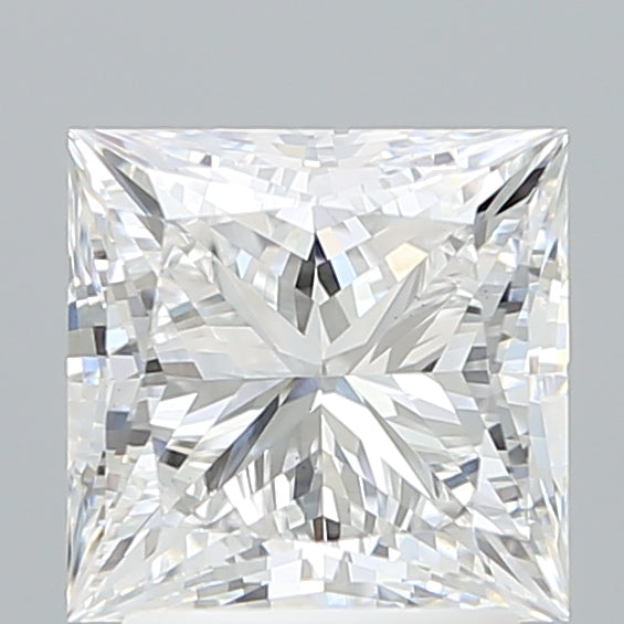 2.50 Carat Princess Shaped, Ideal Cut, D Color, VS1 Clarity, IGI Certified Lab Grown Diamond