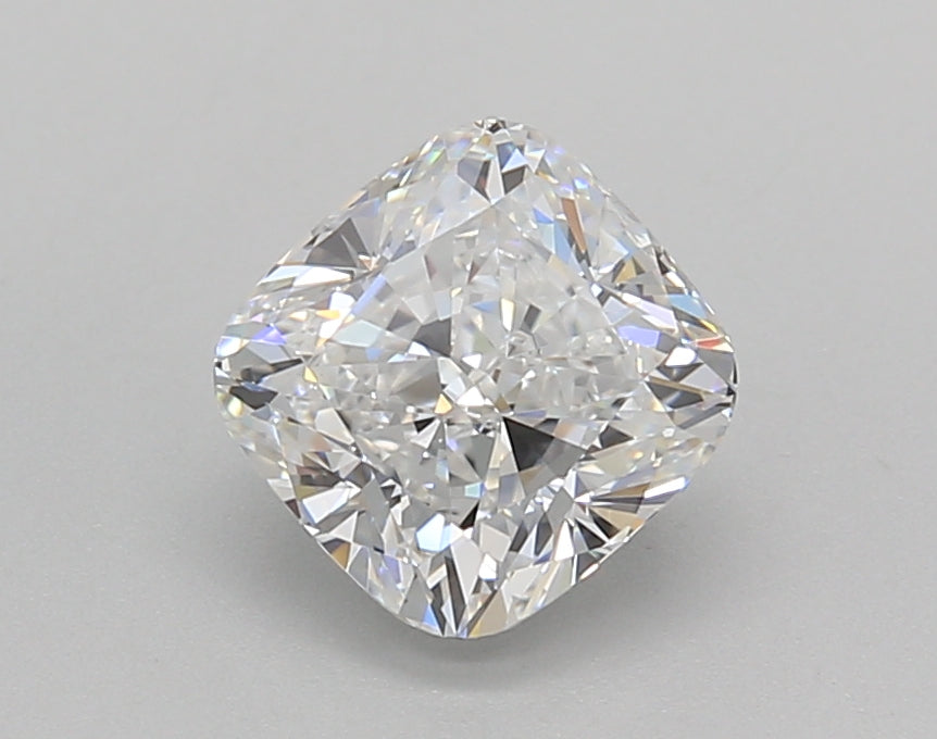 1.50 Carat Cushion Shaped, Very Good Cut, D Color, VVS2 Clarity, IGI Certified Lab Grown Diamond