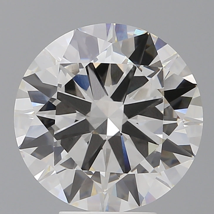 5.56 Carat Round Shaped, Excellent Cut, F Color, VVS2 Clarity, IGI Certified Lab Grown Diamond