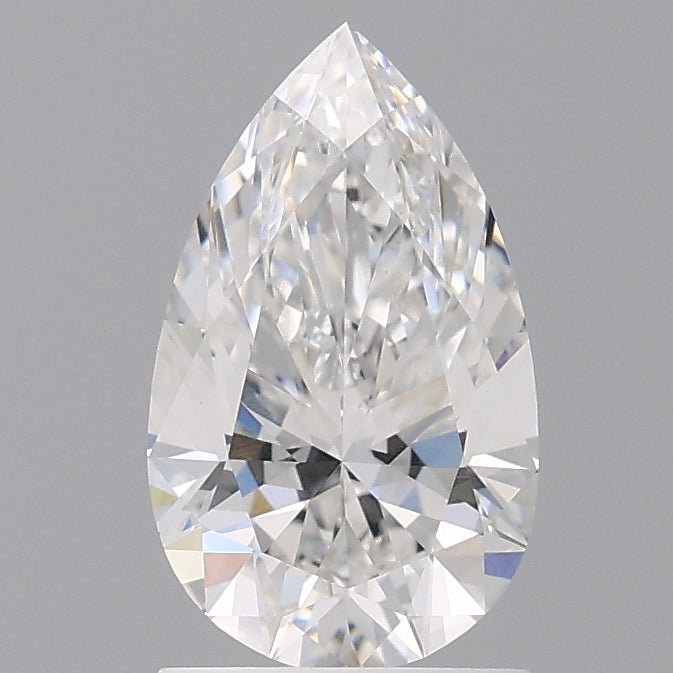 1.55 Carat Pear Shaped, Ideal Cut, E Color, VVS2 Clarity, IGI Certified Lab Grown Diamond