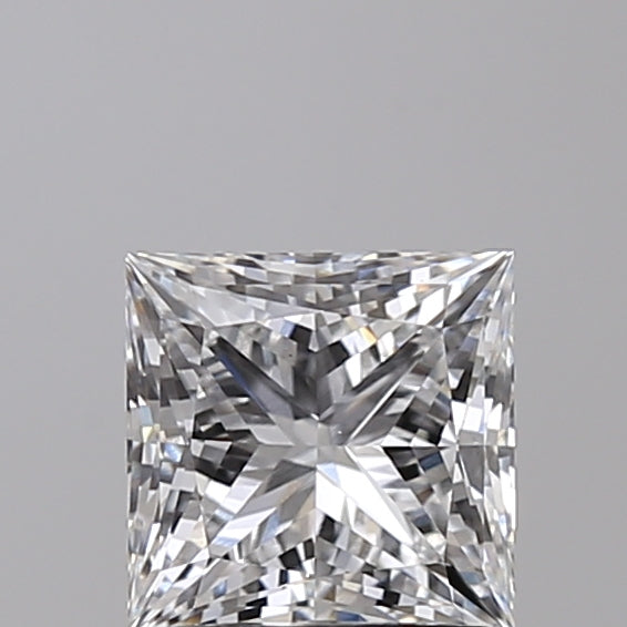 1.10 Carat Princess Shaped, Excellent Cut, E Color, VS1 Clarity, IGI Certified Lab Grown Diamond