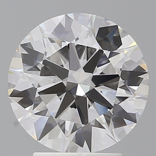 3.05 Carat Round Shaped, Ideal Cut, E Color, VVS2 Clarity, IGI Certified Lab Grown Diamond