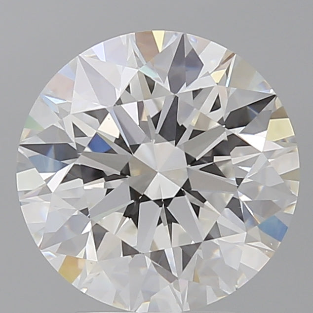4.03 Carat Round Shaped, Excellent Cut, E Color, VVS2 Clarity, IGI Certified Lab Grown Diamond