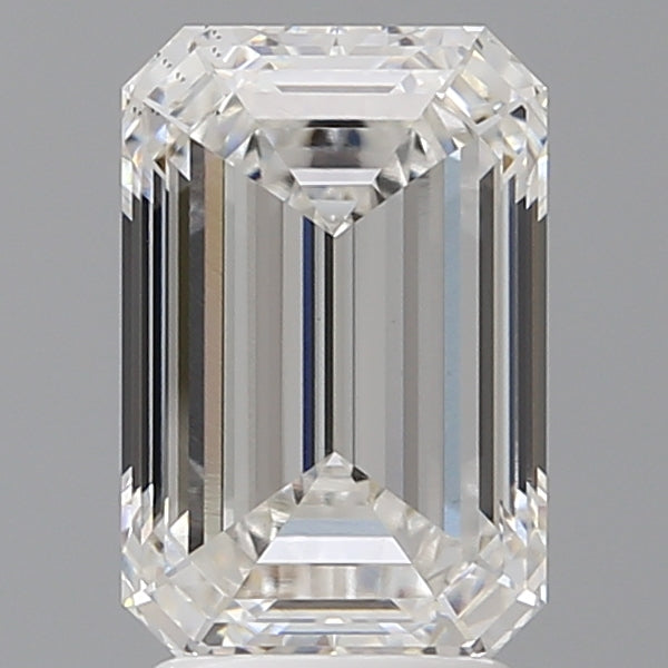 3.10 Carat Emerald Shaped, Ideal Cut, E Color, VS2 Clarity, IGI Certified Lab Grown Diamond