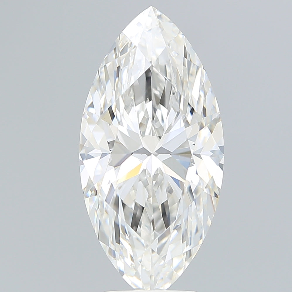5.23 Carat Marquise Shaped, Ideal Cut, F Color, VVS2 Clarity, IGI Certified Lab Grown Diamond