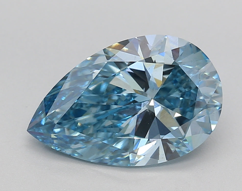 2.86 Carat Pear Shaped, Ideal Cut, VS2 Clarity, IGI Certified Lab Grown Diamond