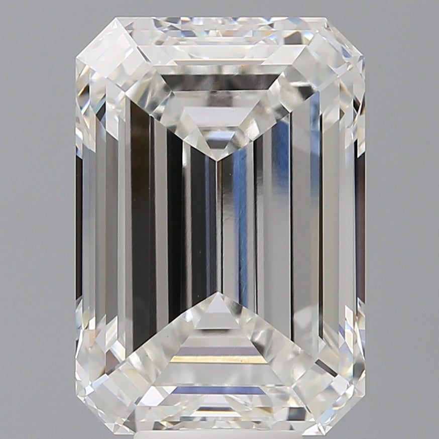 10.05 Carat Emerald Shaped, Ideal Cut, F Color, VS1 Clarity, IGI Certified Lab Grown Diamond