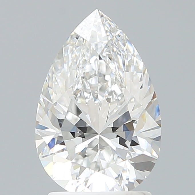2.18 Carat Pear Shaped, Excellent Cut, E Color, VVS1 Clarity, IGI Certified Lab Grown Diamond