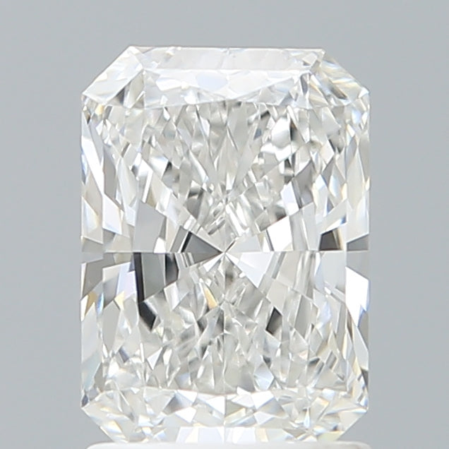 1.58 Carat Radiant Shaped, Ideal Cut, E Color, VVS1 Clarity, IGI Certified Lab Grown Diamond