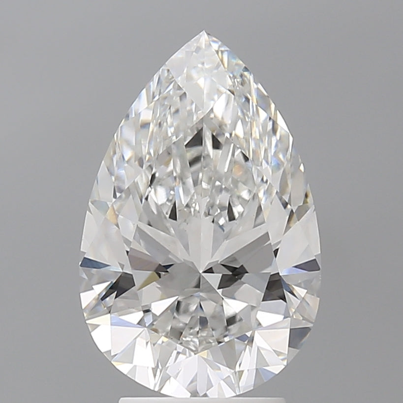 3.57 Carat Pear Shaped, Ideal Cut, E Color, VS1 Clarity, IGI Certified Lab Grown Diamond