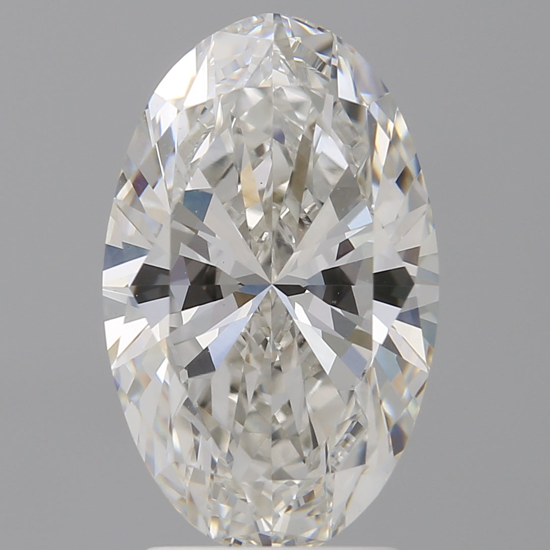 3.08 Carat Oval Shaped, Ideal Cut, G Color, VVS2 Clarity, IGI Certified Lab Grown Diamond
