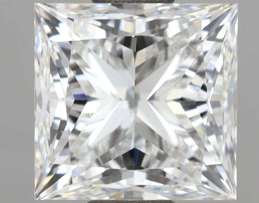 1.56 Carat Princess Shaped, Ideal Cut, D Color, VVS1 Clarity, IGI Certified Lab Grown Diamond