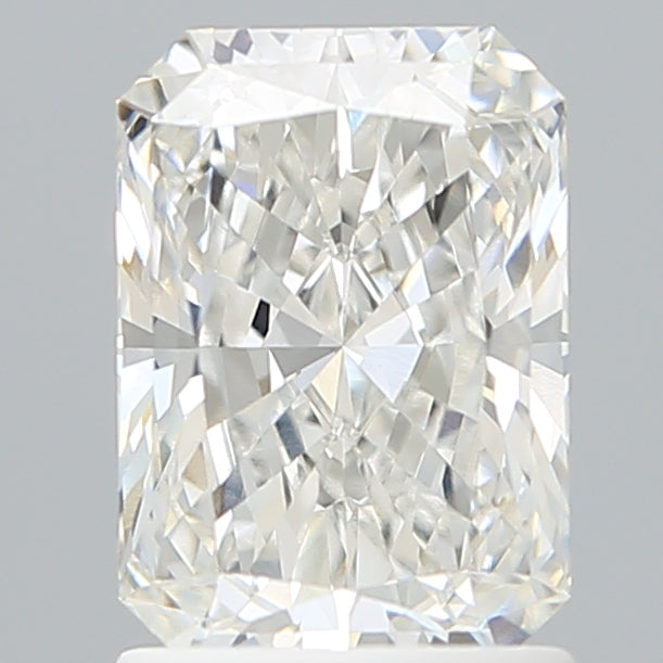 1.59 Carat Radiant Shaped, Ideal Cut, F Color, VVS2 Clarity, IGI Certified Lab Grown Diamond