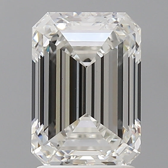 2.50 Carat Emerald Shaped, Ideal Cut, F Color, VVS2 Clarity, IGI Certified Lab Grown Diamond
