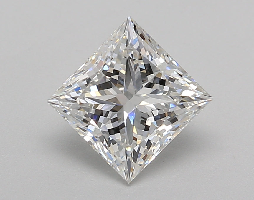 1.52 Carat Princess Shaped, Excellent Cut, E Color, VVS2 Clarity, IGI Certified Lab Grown Diamond