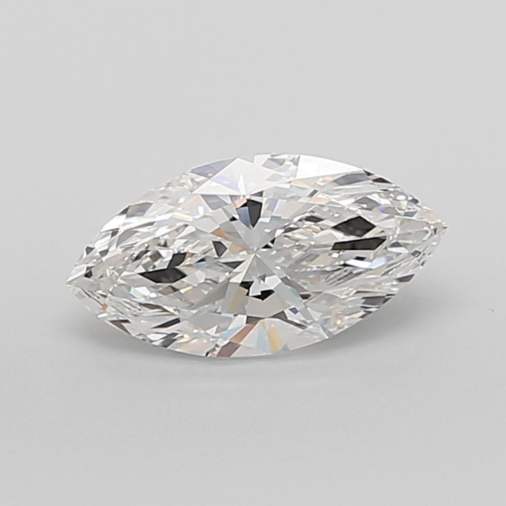 3.08 Carat Marquise Shaped, Ideal Cut, F Color, VVS2 Clarity, IGI Certified Lab Grown Diamond