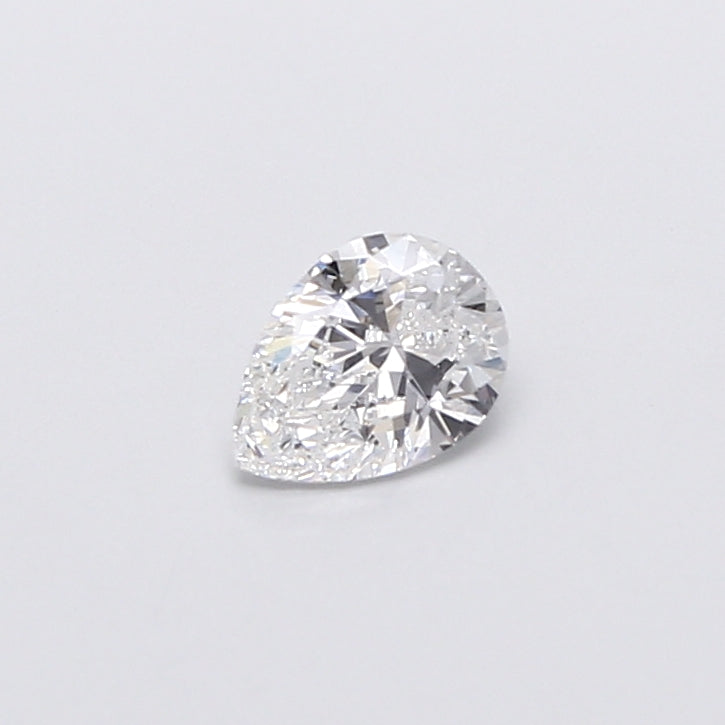 0.65 Carat Pear Shaped, Very Good Cut, D Color, VVS2 Clarity, IGI Certified Lab Grown Diamond