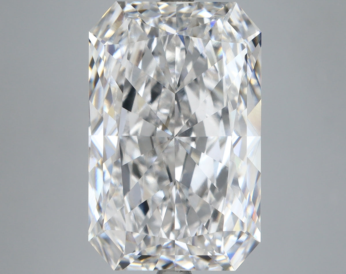 12.02 Carat Radiant Shaped, Ideal Cut, F Color, VVS2 Clarity, IGI Certified Lab Grown Diamond
