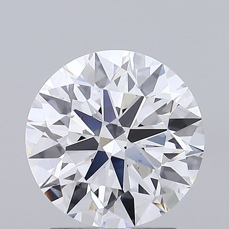 2.09 Carat Round Shaped, Ideal Cut, D Color, VS2 Clarity, IGI Certified Lab Grown Diamond