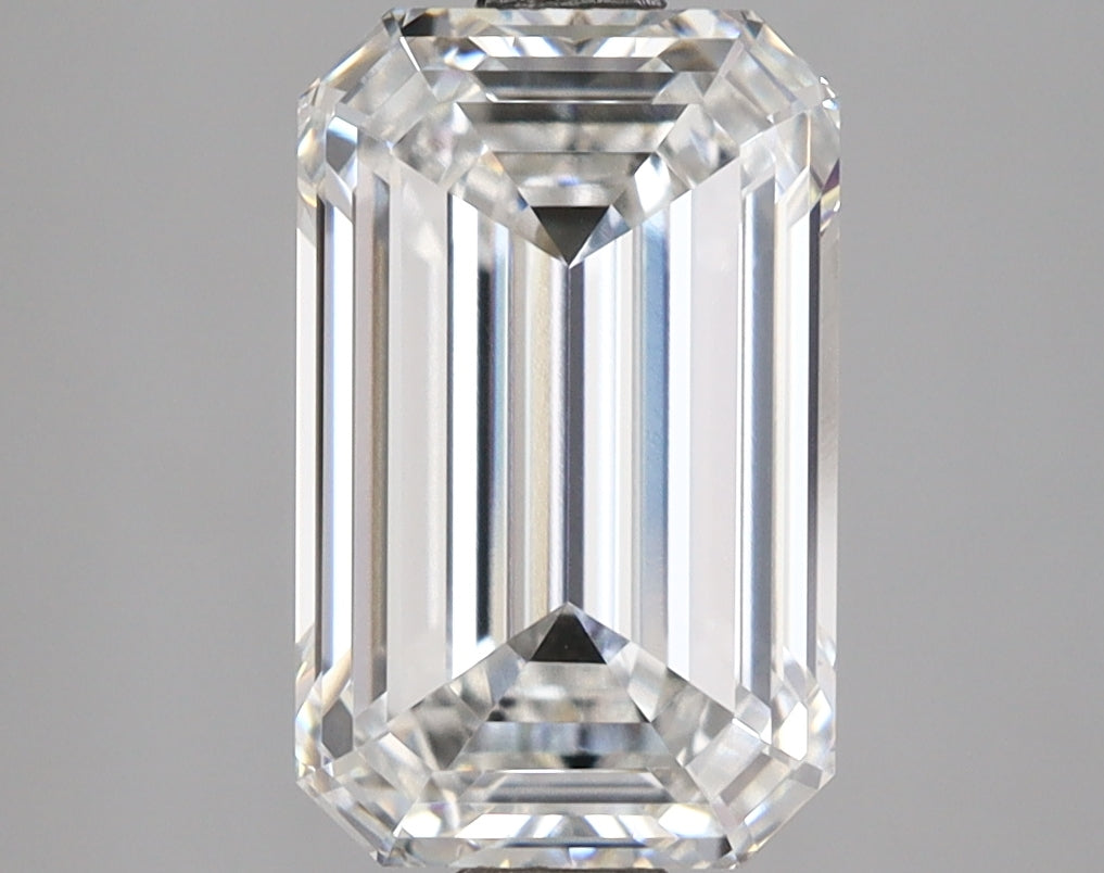 3.41 Carat Emerald Shaped, Ideal Cut, E Color, VVS1 Clarity, IGI Certified Lab Grown Diamond