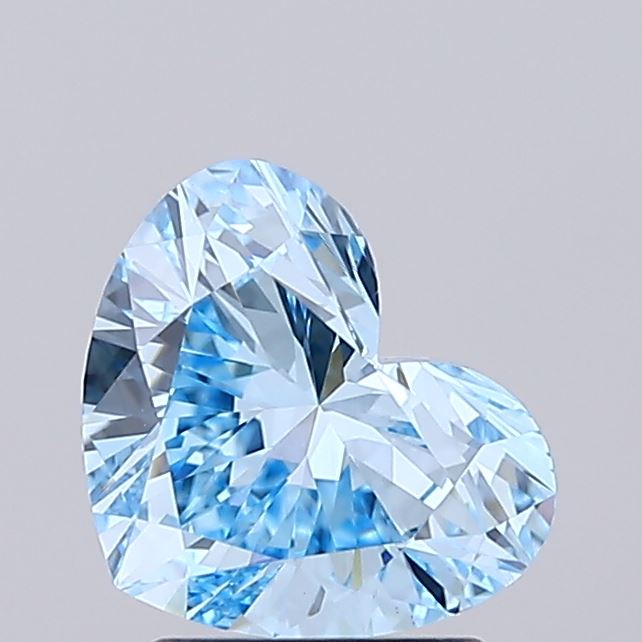 1.69 Carat Heart Shaped, Ideal Cut, VVS2 Clarity, IGI Certified Lab Grown Diamond