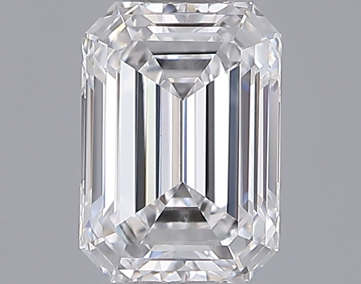0.87 Carat Emerald Shaped, Ideal Cut, E Color, VVS2 Clarity, IGI Certified Lab Grown Diamond