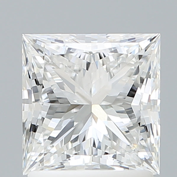 1.71 Carat Princess Shaped, Ideal Cut, E Color, VVS2 Clarity, IGI Certified Lab Grown Diamond