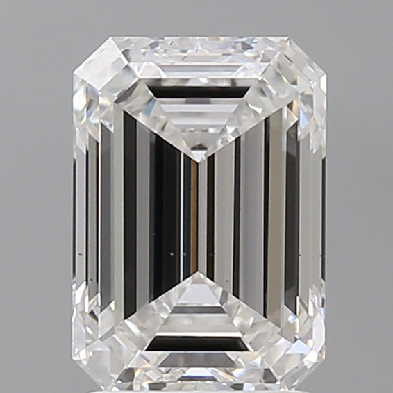 2.53 Carat Emerald Shaped, Ideal Cut, E Color, VS1 Clarity, IGI Certified Lab Grown Diamond