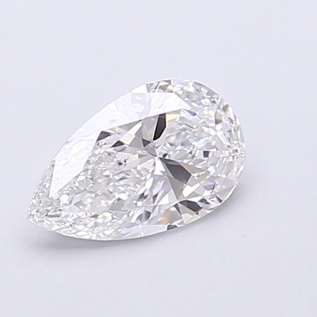 0.74 Carat Pear Shaped, Very Good Cut, D Color, VVS2 Clarity, IGI Certified Lab Grown Diamond