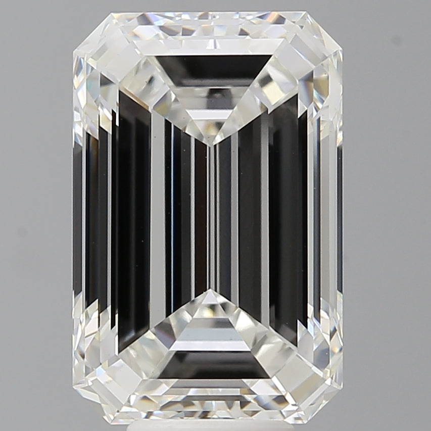8.56 Carat Emerald Shaped, Ideal Cut, F Color, VS1 Clarity, IGI Certified Lab Grown Diamond