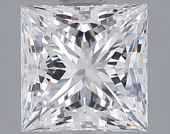 1.82 Carat Princess Shaped, Ideal Cut, E Color, VVS1 Clarity, IGI Certified Lab Grown Diamond
