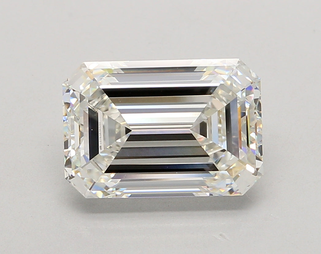 4.01 Carat Emerald Shaped, Ideal Cut, G Color, VS1 Clarity, IGI Certified Lab Grown Diamond
