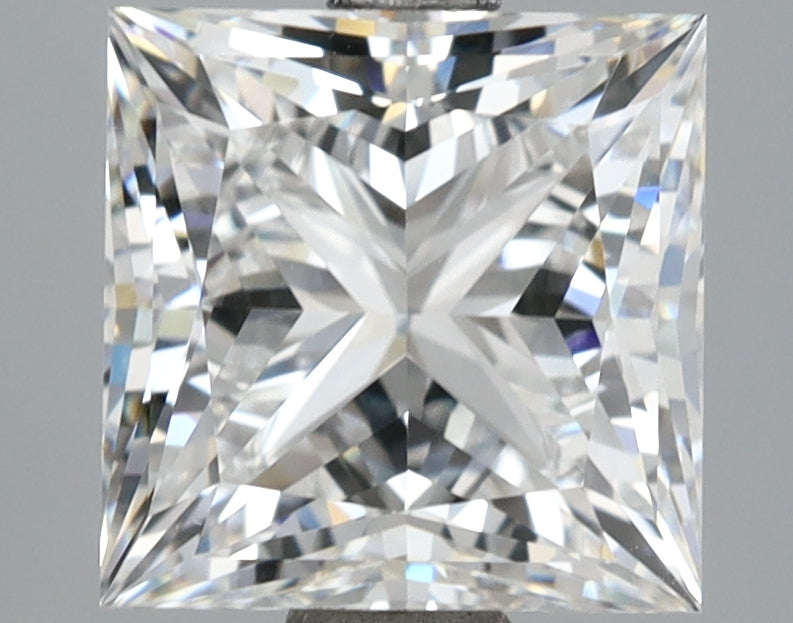 3.02 Carat Princess Shaped, Ideal Cut, D Color, VVS2 Clarity, IGI Certified Lab Grown Diamond