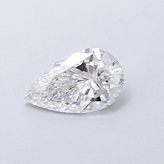 0.35 Carat Pear Shaped, Very Good Cut, D Color, VVS2 Clarity, IGI Certified Lab Grown Diamond