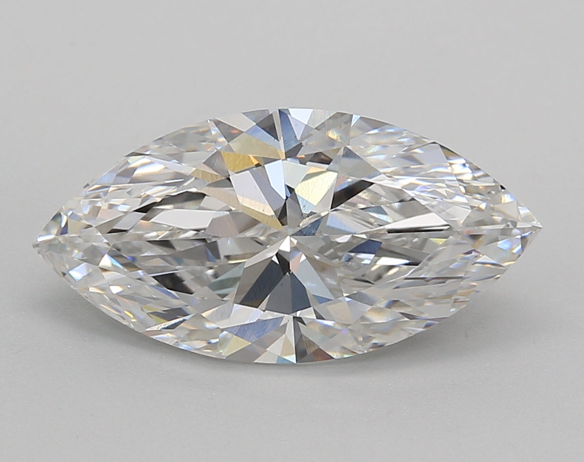 3.52 Carat Marquise Shaped, Excellent Cut, F Color, VS2 Clarity, IGI Certified Lab Grown Diamond
