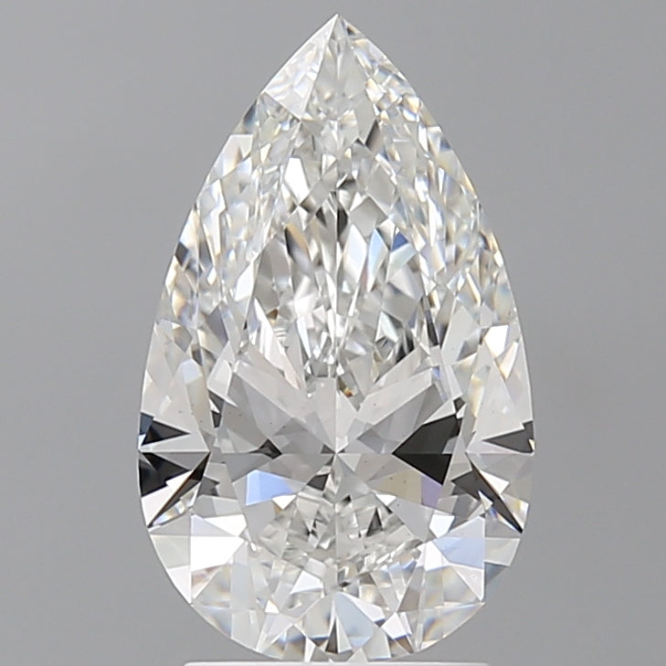 2.60 Carat Pear Shaped, Ideal Cut, E Color, VS1 Clarity, IGI Certified Lab Grown Diamond