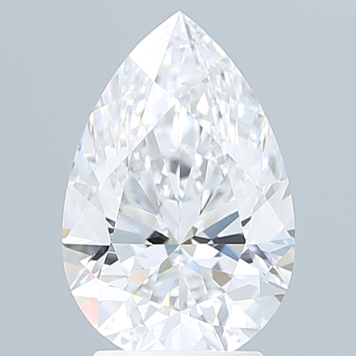 3.07 Carat Pear Shaped, Excellent Cut, E Color, VVS2 Clarity, IGI Certified Lab Grown Diamond