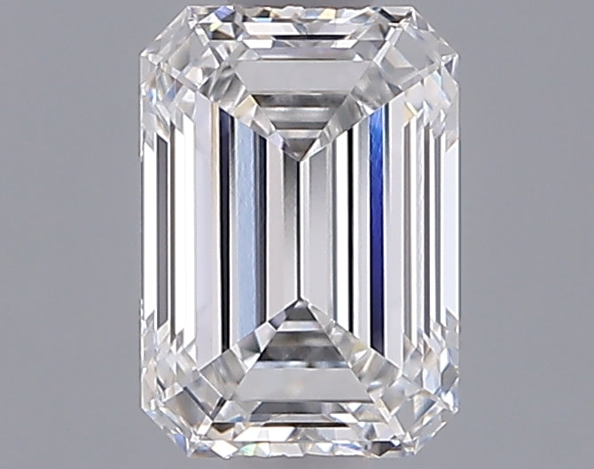 1.04 Carat Emerald Shaped, Ideal Cut, D Color, VVS1 Clarity, IGI Certified Lab Grown Diamond
