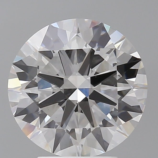 4.03 Carat Round Shaped, Excellent Cut, E Color, VVS2 Clarity, IGI Certified Lab Grown Diamond