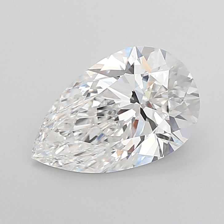 3.04 Carat Pear Shaped, Excellent Cut, E Color, VVS2 Clarity, IGI Certified Lab Grown Diamond
